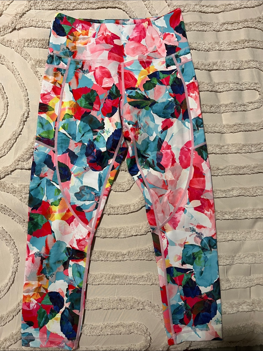 ZYIA Multi-Color Floral Active Leggings